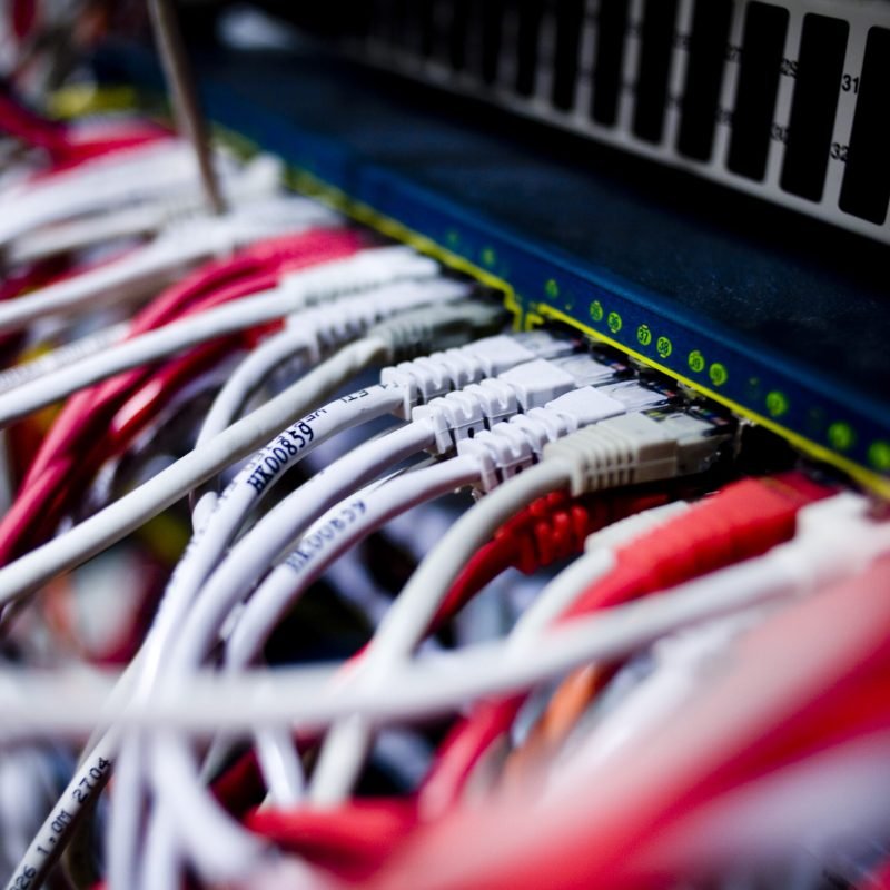 Close-up of cables attached to machinery